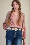 Wildflower Song Mocha Top