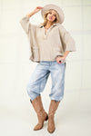 Remember It All Mineral Washed Ribbed Pullover Top