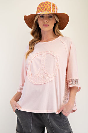 Peace of Mind Mineral Washed Cotton Jersey Top