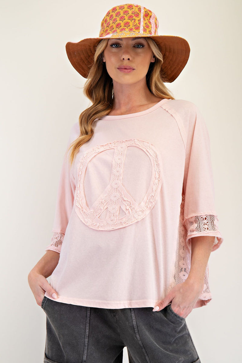 Peace of Mind Mineral Washed Cotton Jersey Top