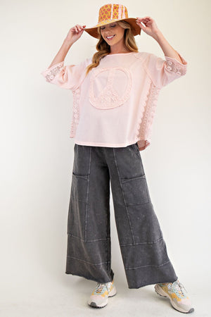 Peace of Mind Mineral Washed Cotton Jersey Top