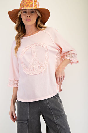 Peace of Mind Mineral Washed Cotton Jersey Top