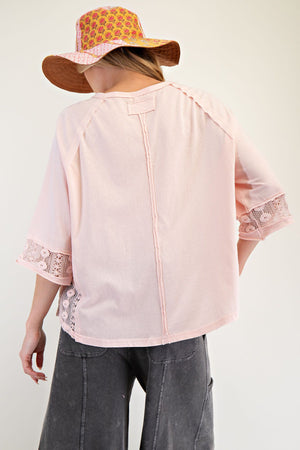 Peace of Mind Mineral Washed Cotton Jersey Top