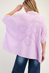 Botanic Blossom Flower Patch Mineral Washed Cotton Gauze Top