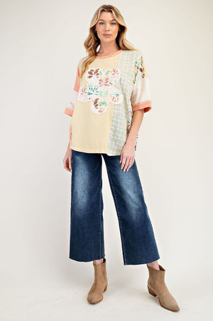 Pretty Petals Flower Patch Soft Washed Top