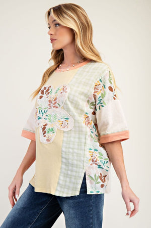 Pretty Petals Flower Patch Soft Washed Top