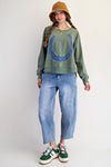 Lucky Denim Horseshoe Patch Terry Pullover