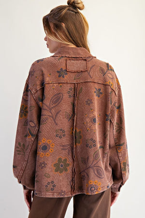 Wildwood Petals Washed Terry Pullover Top