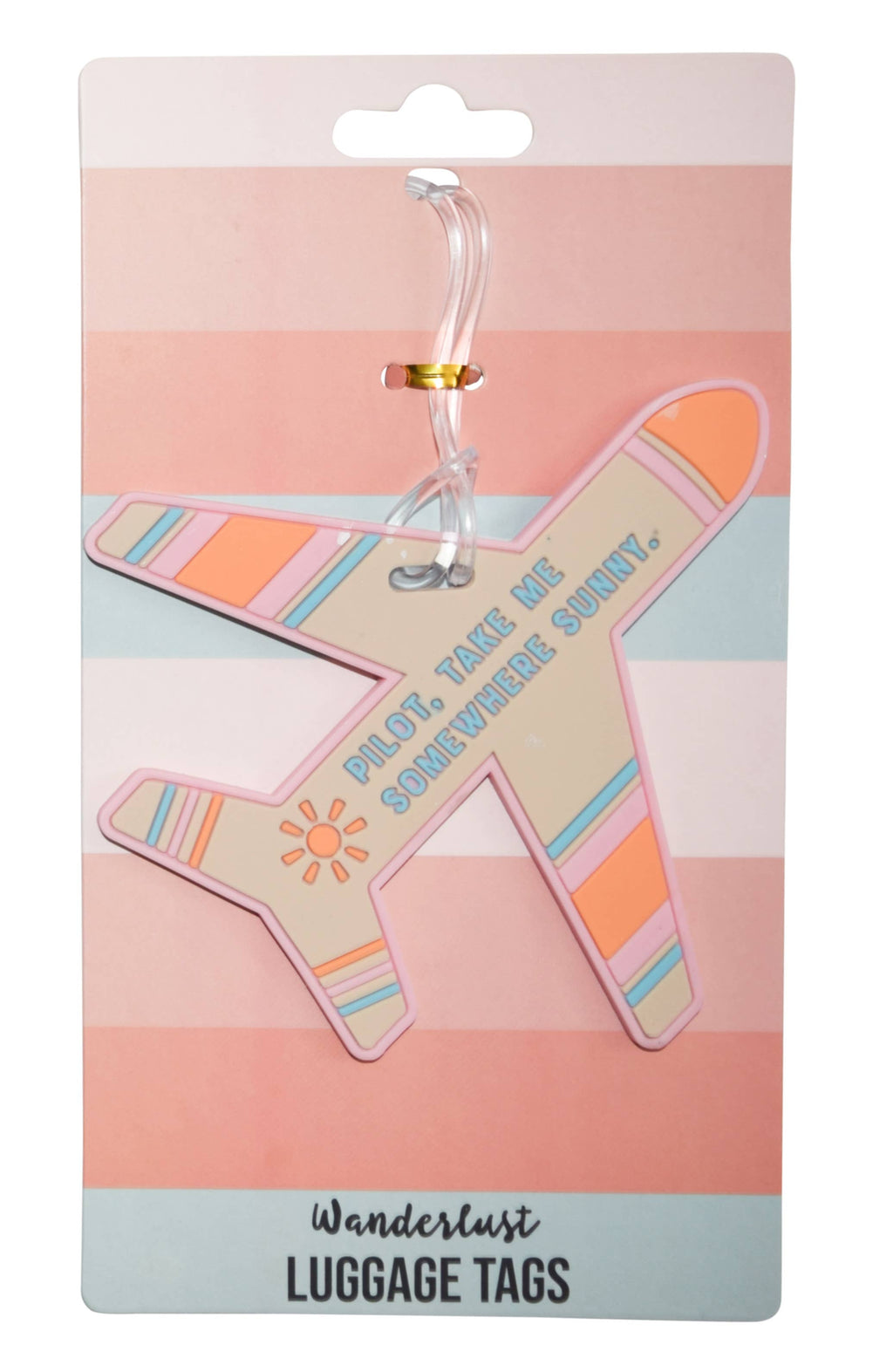 Sunny Airplane Travel Silicone Luggage Tag