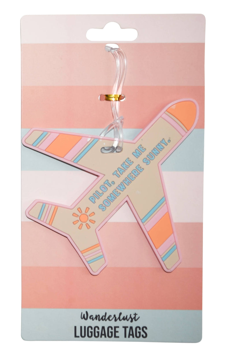 Sunny Airplane Travel Silicone Luggage Tag