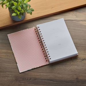Strength & Dignity Prov. 31:25 Pink Floral Wirebound Journal