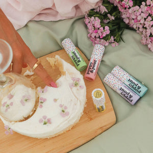 Green Birthday Confetti Cake Lip Balm