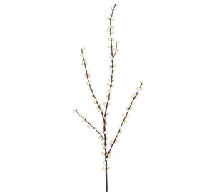 Silk White Berry 29" Branch