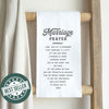 Marriage Prayer Cotton Tea Towel