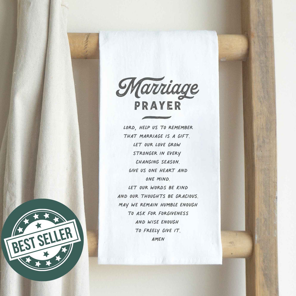 Marriage Prayer Cotton Tea Towel