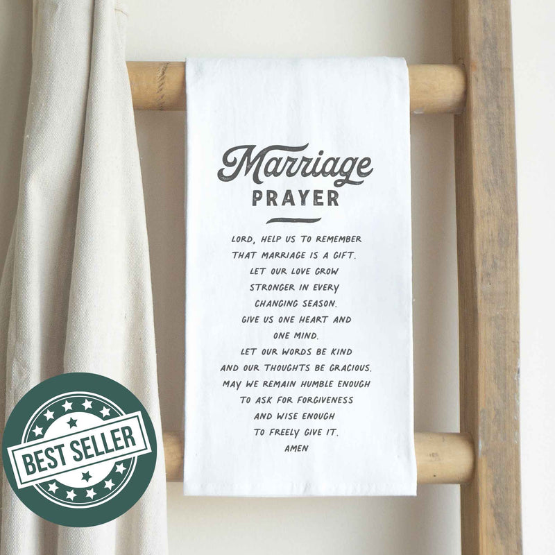 Marriage Prayer Cotton Tea Towel