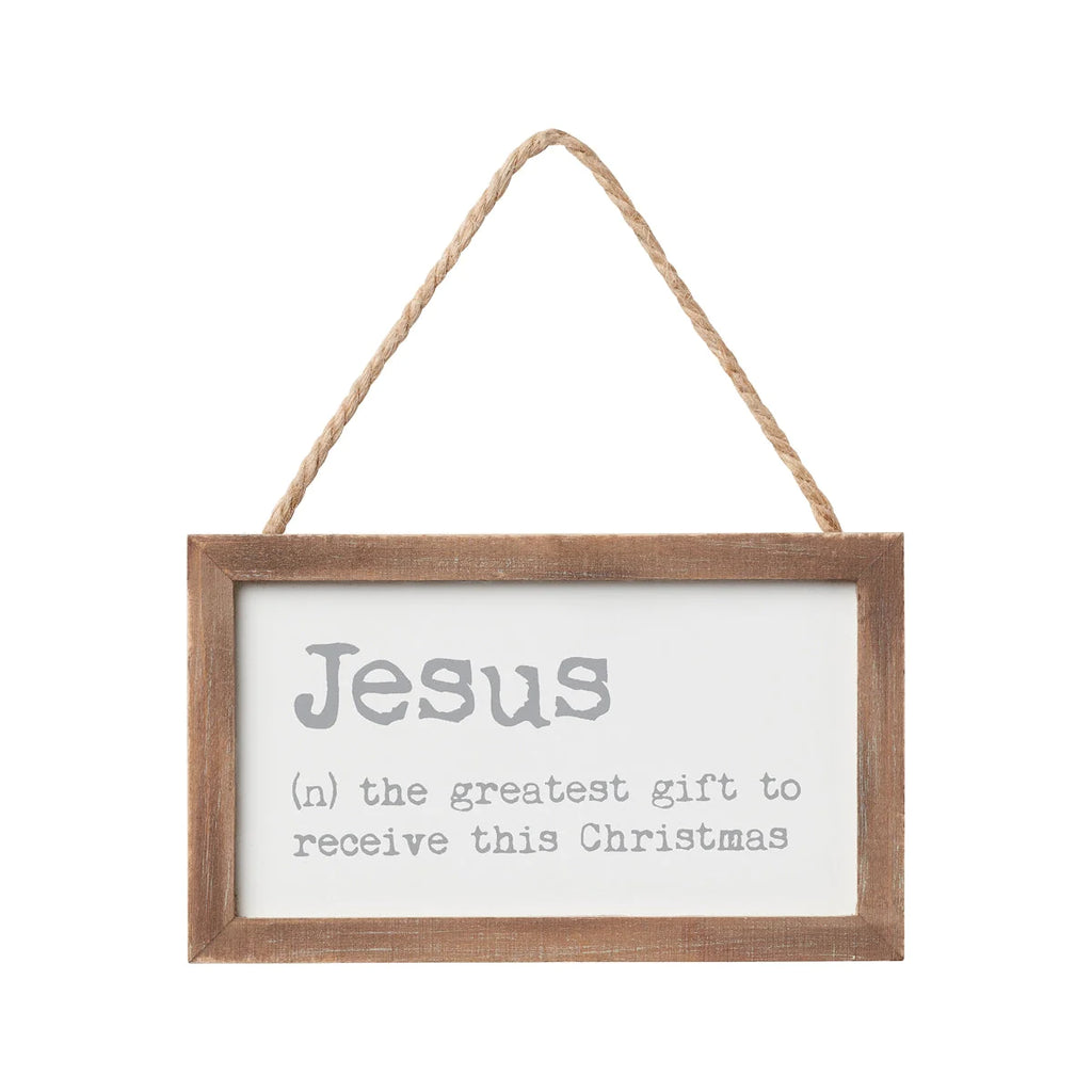 Jesus Definition Framed Ornament