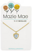 Light Sapphire Resin Heart Gold Mazie Mae Necklace