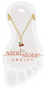 Cherry Dangle Gold Sand & Stone Anklet