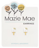 Popsicle Stud Gold Mazie Mae Earrings