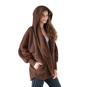 Hello Mello Comfort Zone Mocha Packable Cardigan