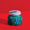 Volcano Capri Blue Holiday Pattern Play Jar Candle, 8 oz