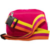Katydid Hot Pink Solid Belt Bag With Striped Strap