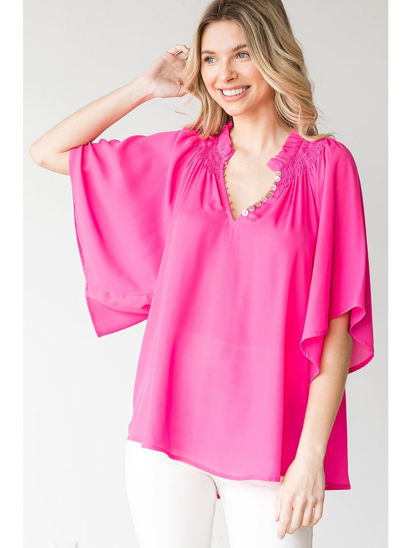 Irresistibly Yours Flounce Sleeve Top