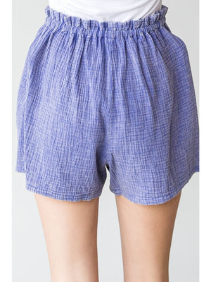 See You Soon Textured Washed Shorts