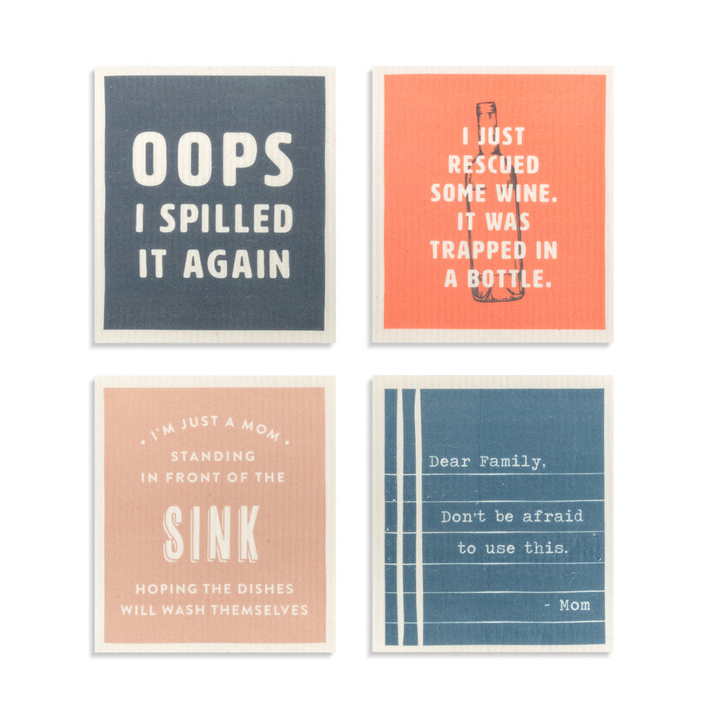 Family Quotes Biodegradable Dish Cloth