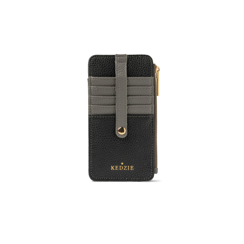 Kedzie Black Essentials Only Zippered Wallet
