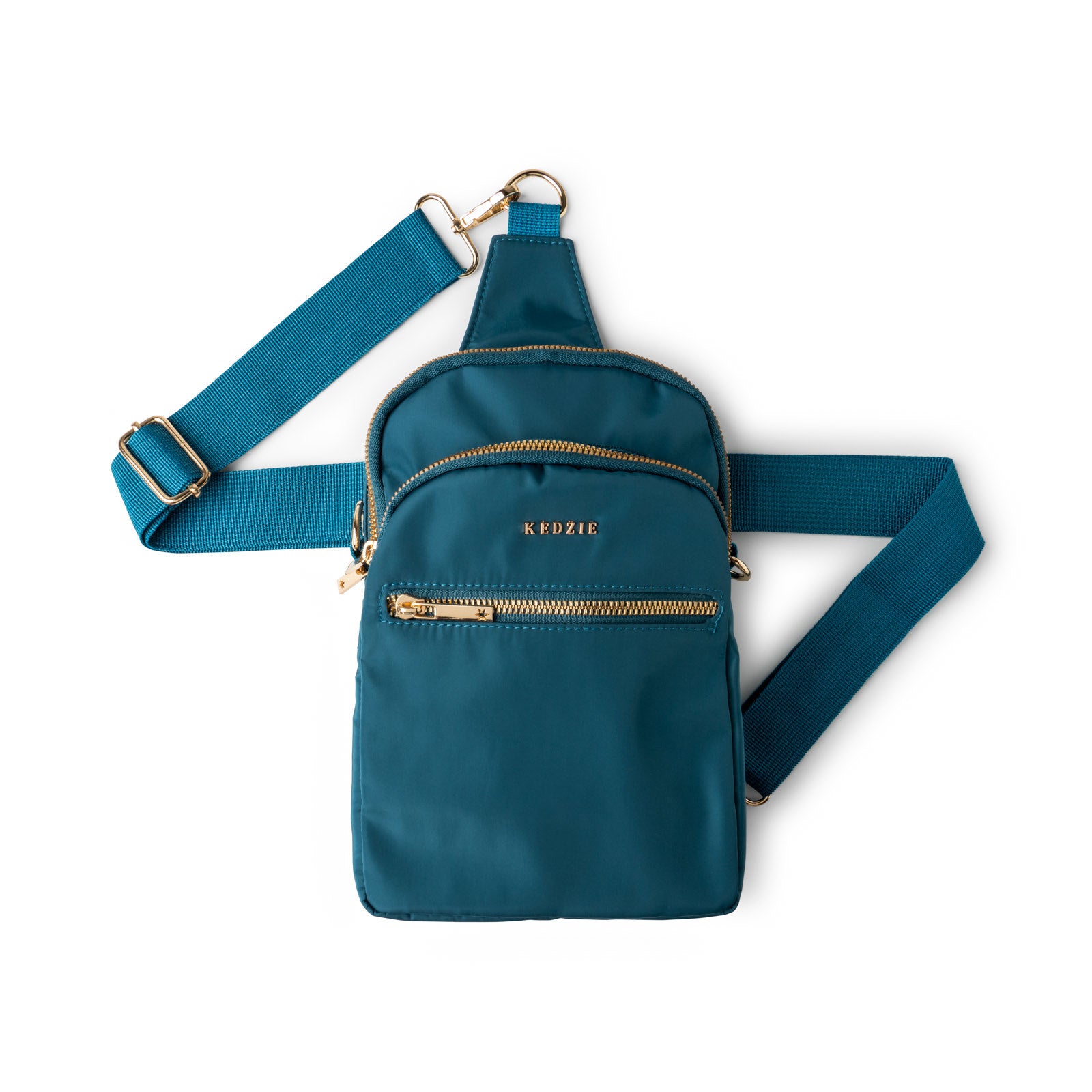 Kedzie Crosstown Crossbody Zipper Bag with Adjustable Strap