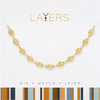Mariner Link Chain Layers Necklace in Gold