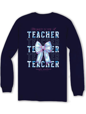 Teacher Long Sleeves Simply Southern Tee