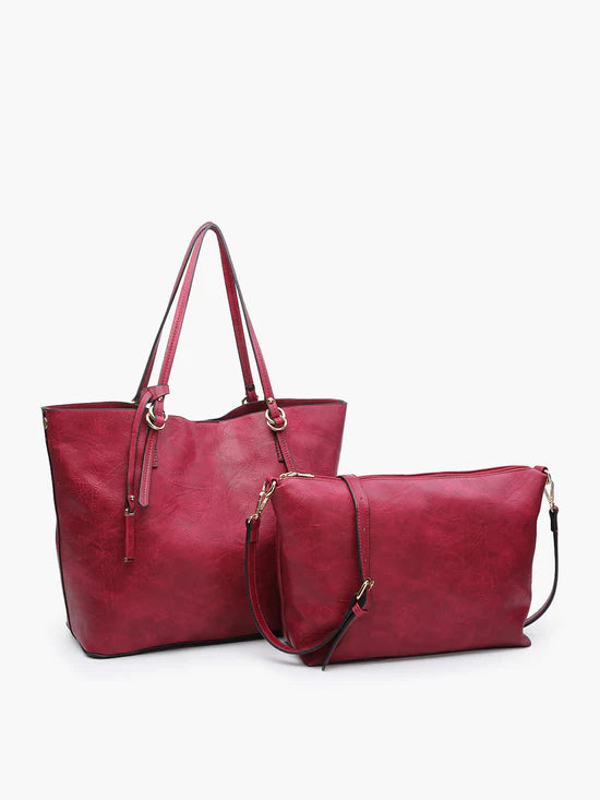 Burgundy Iris Bag