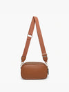 Sky Brown Dual Zip Crossbody Jen & Co Bag