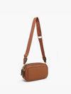 Sky Brown Dual Zip Crossbody Jen & Co Bag