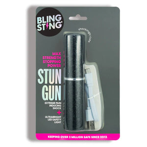 Black Glitter Mini Stun Gun
