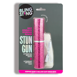 Pink Glitter Mini Stun Gun