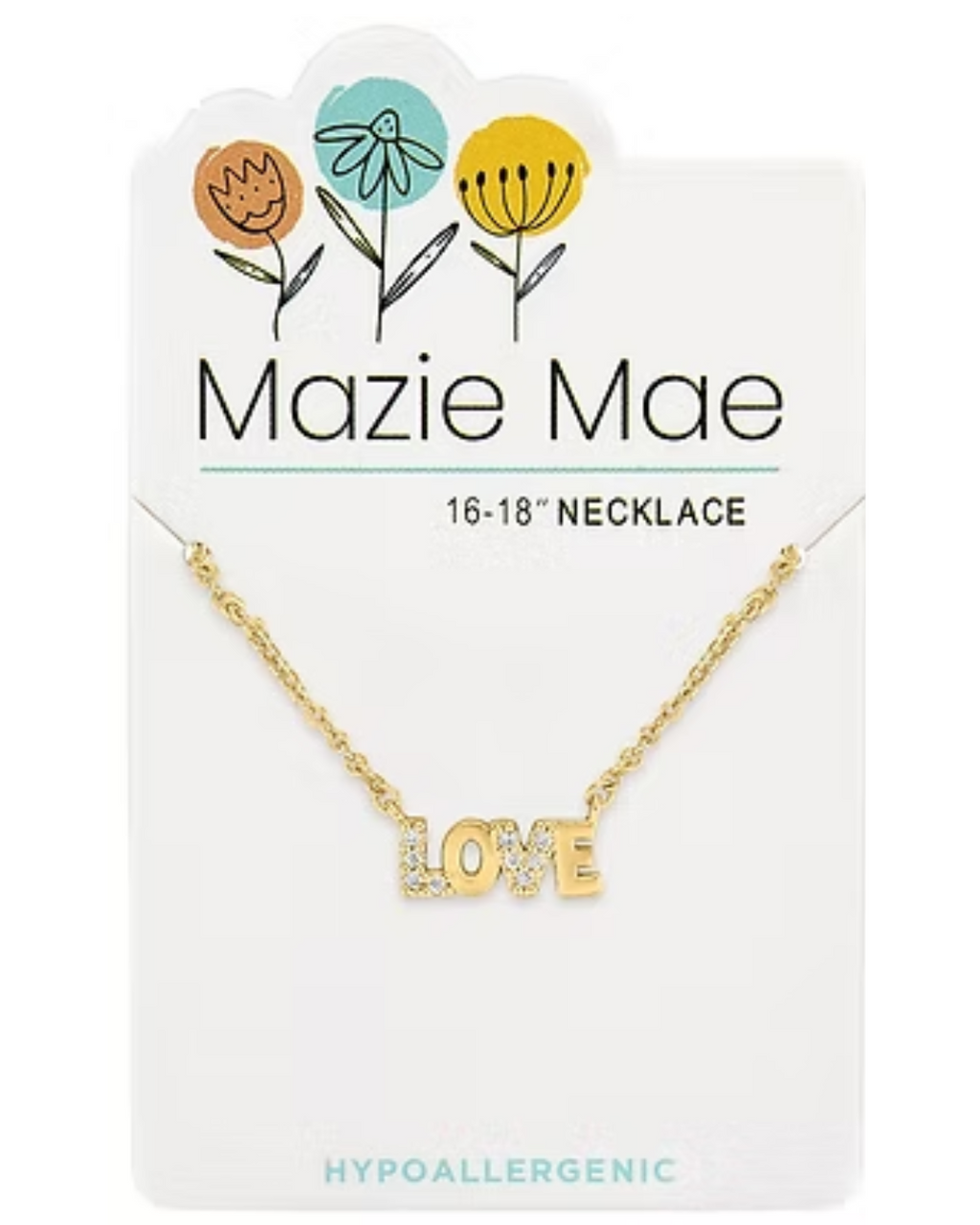 Love Gold Mazie Mae Necklace