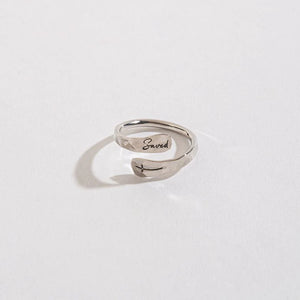 Engraved Inspiration Adjustable Ring