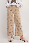 Cactus Trail Western Print Washed Twill Pants