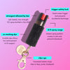 Black Rhinestone Bling Sting Pepper Spray