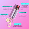 Lavender Studded Bling Sting Pepper Spray