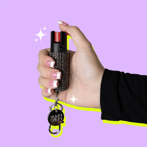 Mink Rhinestone Bling Sting Pepper Spray