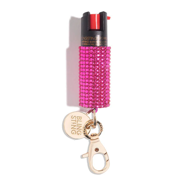Pink Rhinestone Bling Sting Pepper Spray