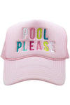 Pool Please Light Pink Foam Trucker Hat