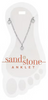 Multi Heart Dangle Silver Sand & Stone Anklet
