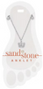 Butterfly Dangle Silver Sand & Stone Anklet