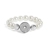 GingerSnaps White Pearl Stretch Bracelet